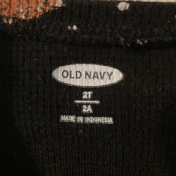 Old Navy • Cheetah & Polka Dot Thermal Long Sleeve Shirt Toddler 2T Unisex - Picture 3 of 4